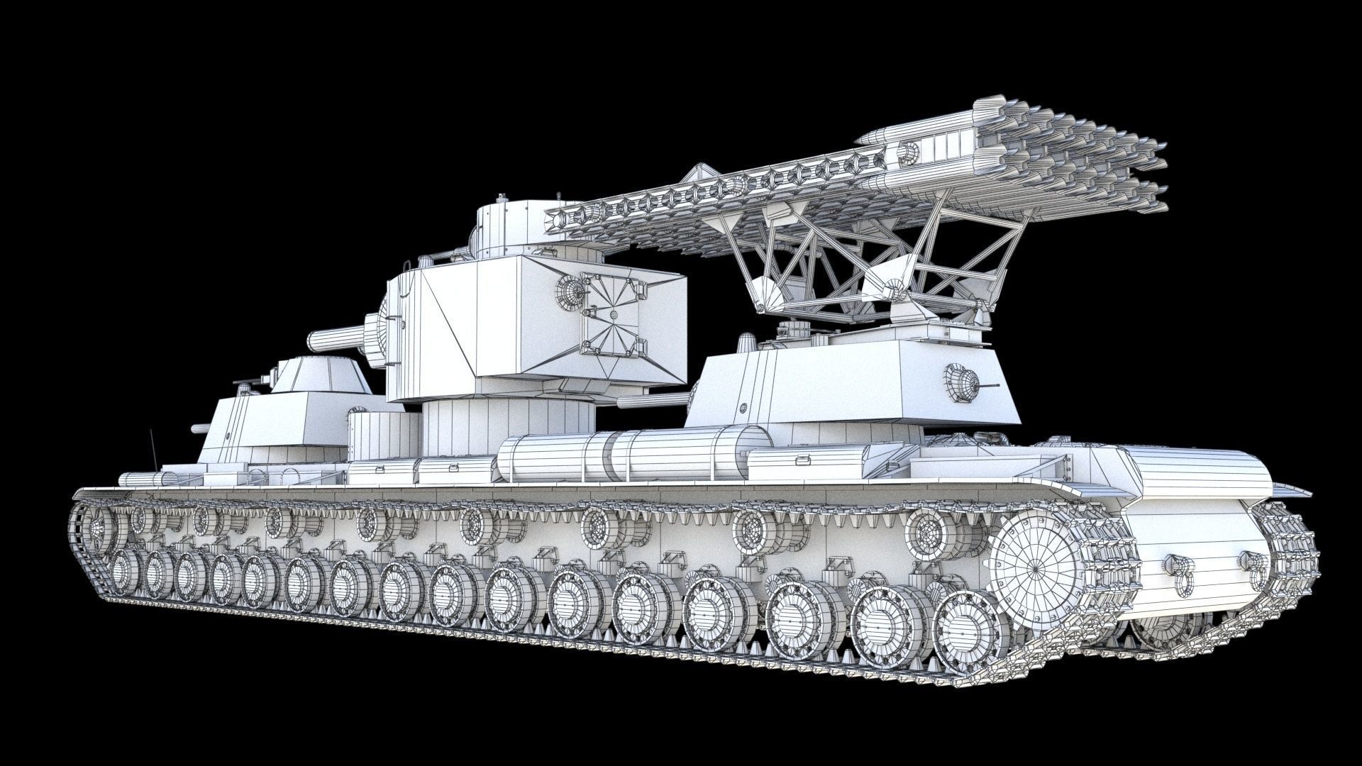 KV-6 Behemoth tank 3D model_27