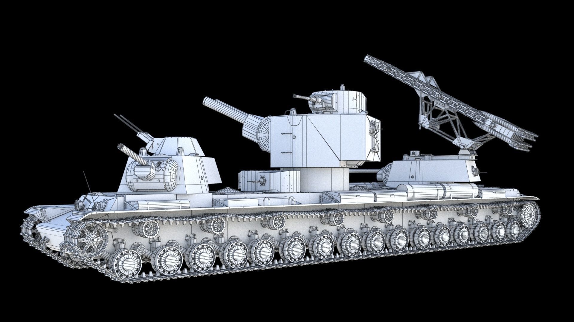 KV-6 Behemoth tank 3D model_30