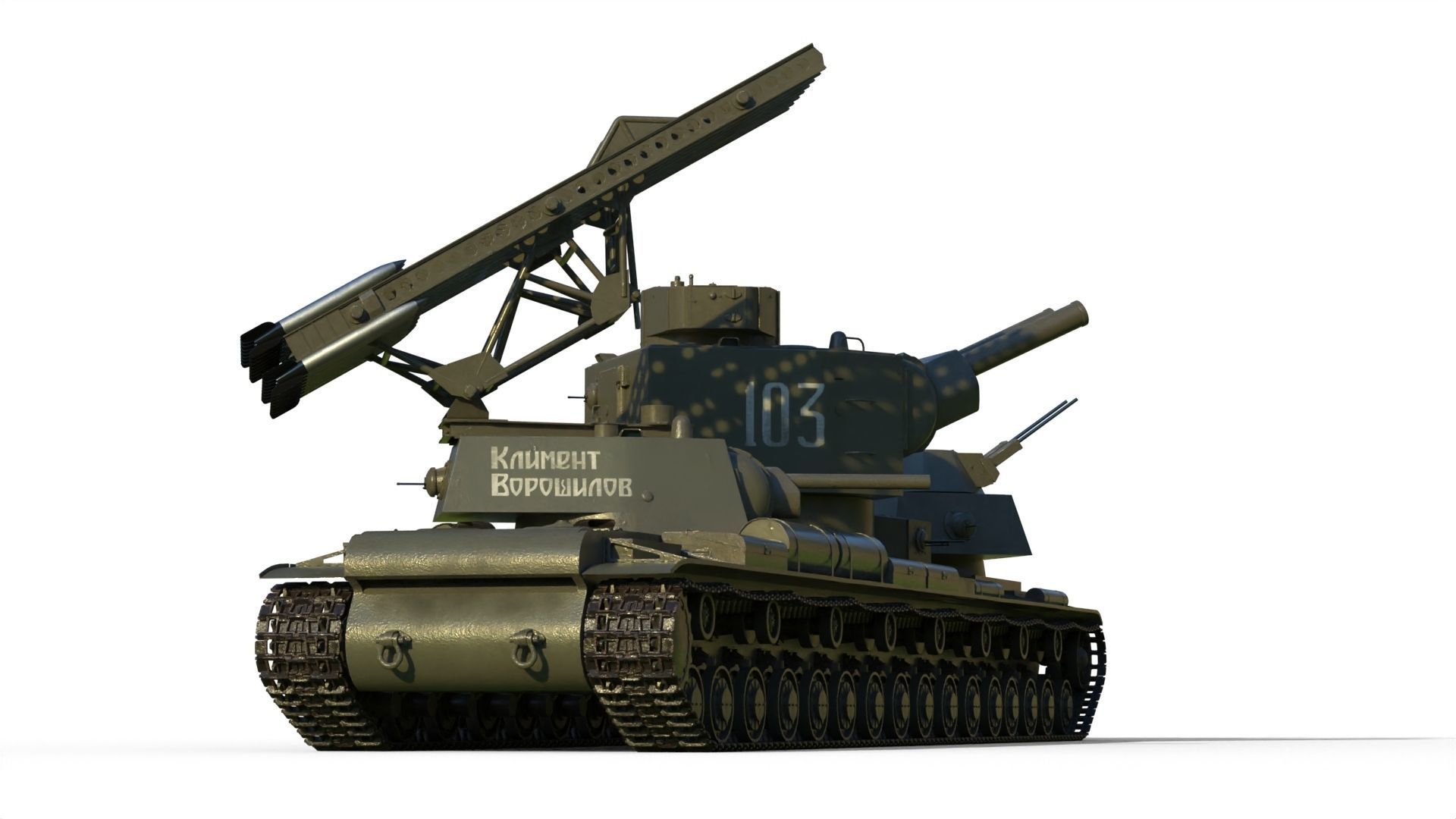 KV-6 Behemoth tank 3D model_14