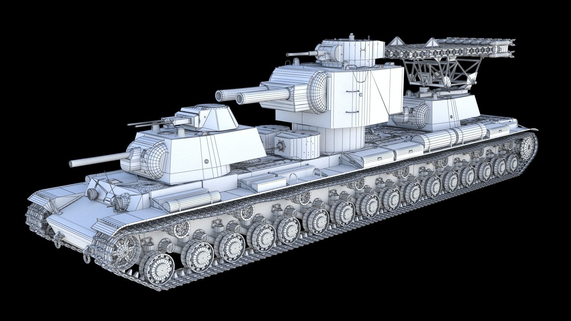 KV-6 Behemoth tank 3D model_24