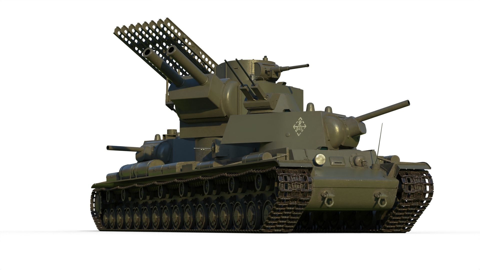 KV-6 Behemoth tank 3D model_6