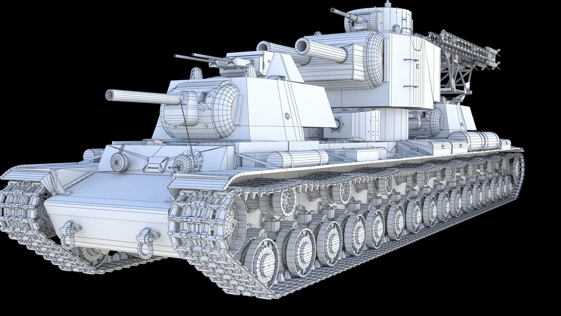 KV-6 Behemoth tank 3D model_28