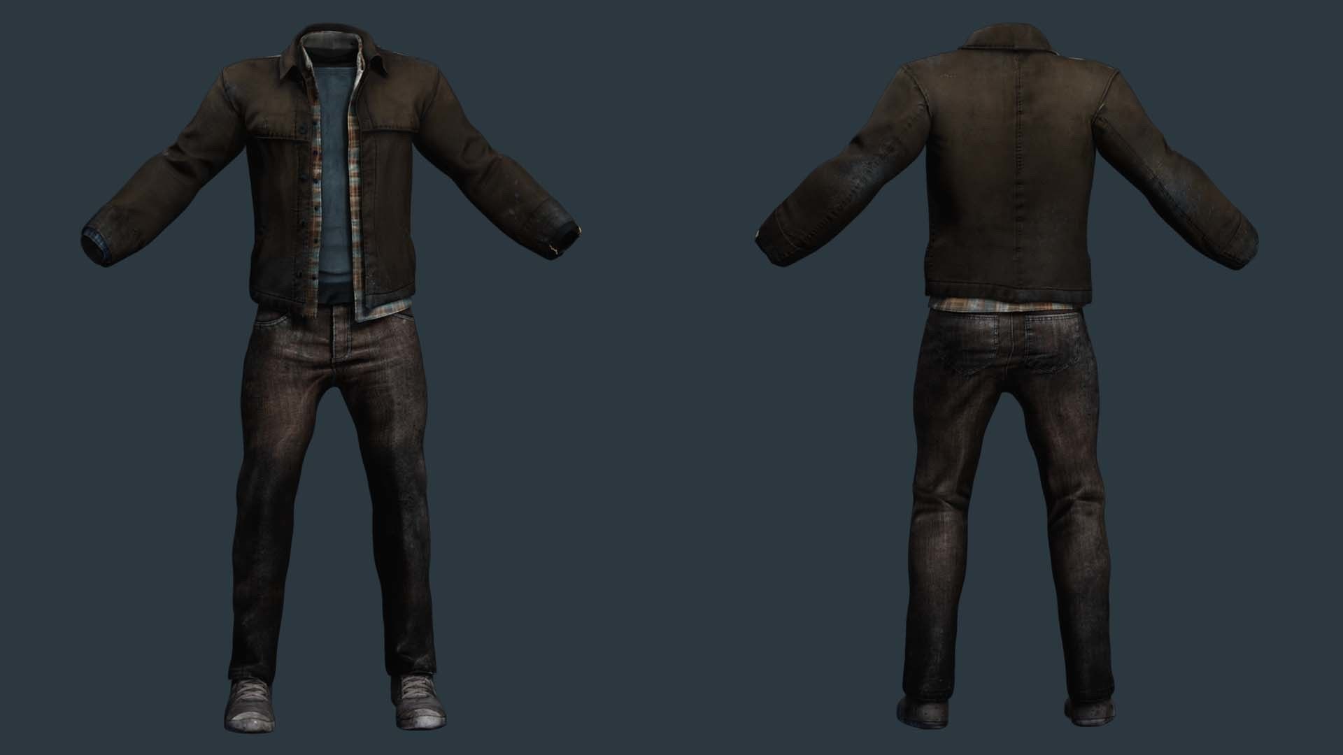 Realistic Father Kiven Low-poly 3D model_6