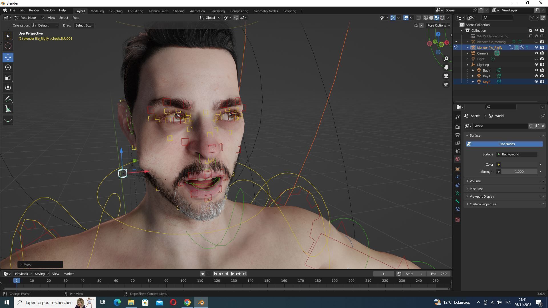 Realistic Father Kiven Low-poly 3D model_23