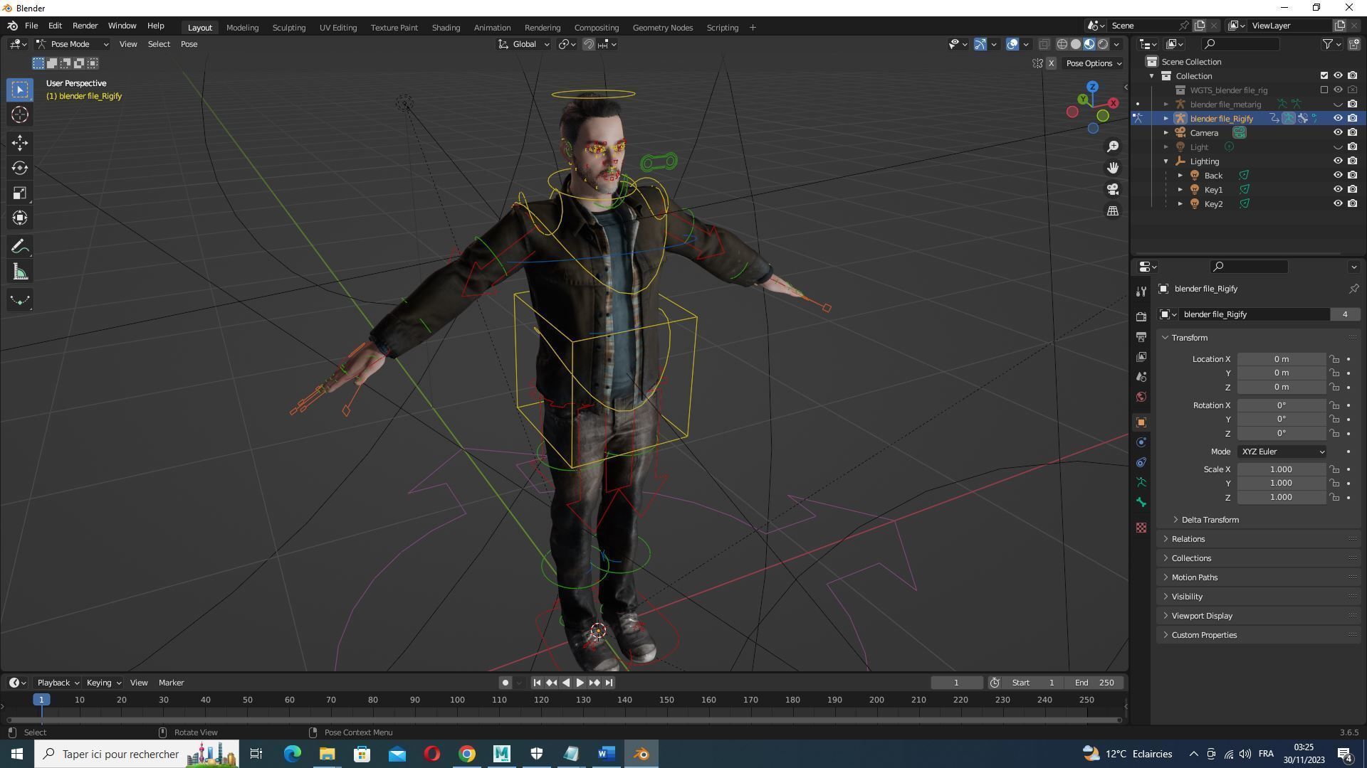 Realistic Father Kiven Low-poly 3D model_19