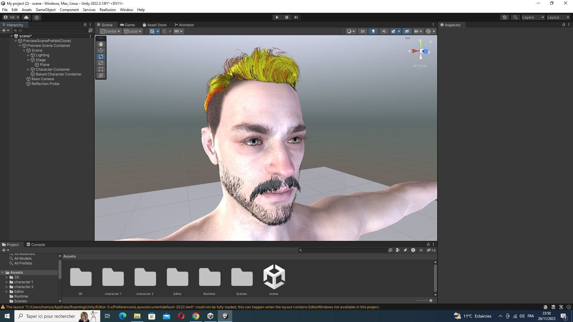 Realistic Father Kiven Low-poly 3D model_57