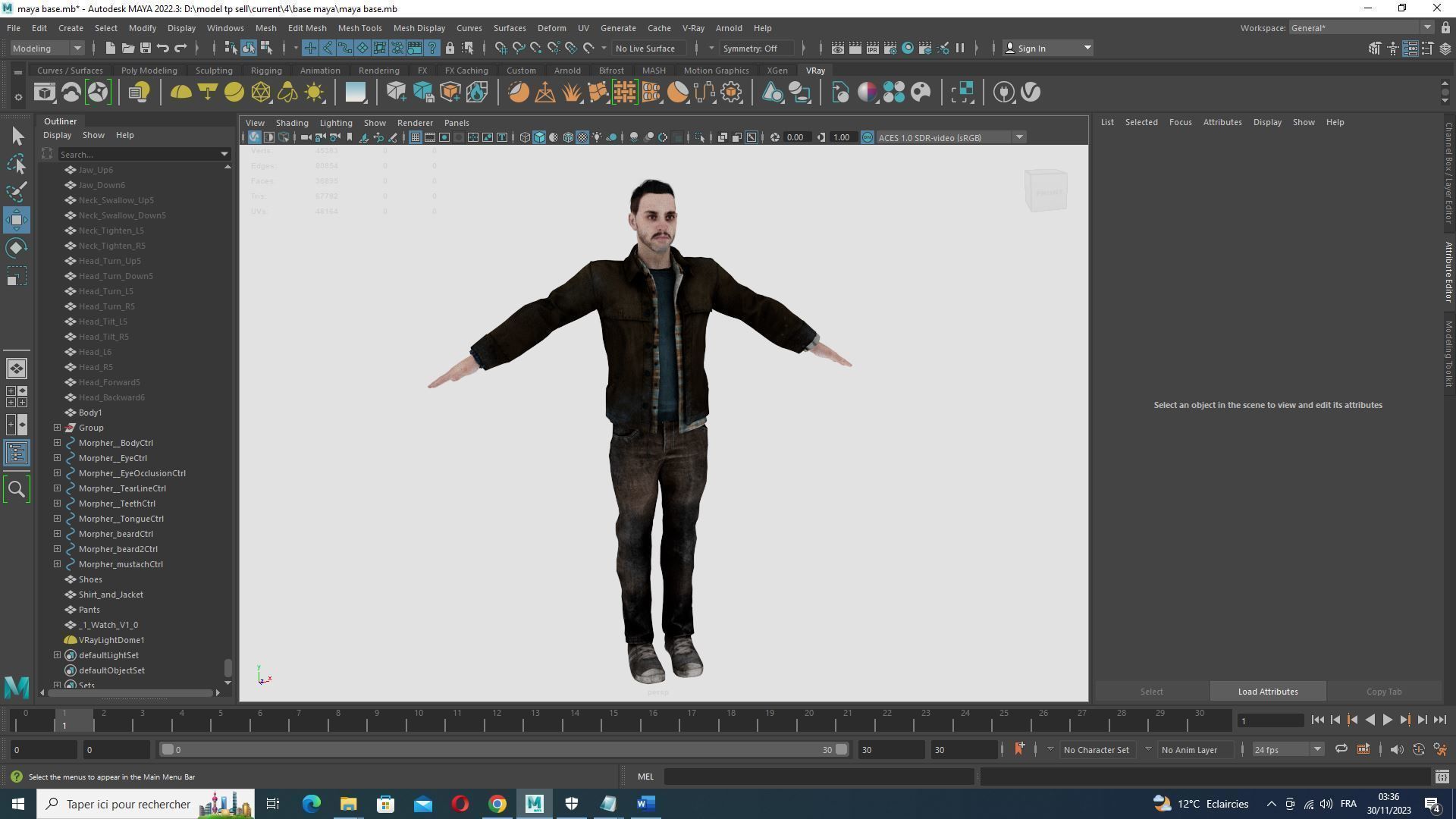 Realistic Father Kiven Low-poly 3D model_27