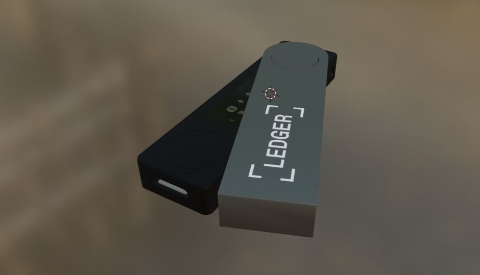 Wallet Ledger Nano X  3D model_1