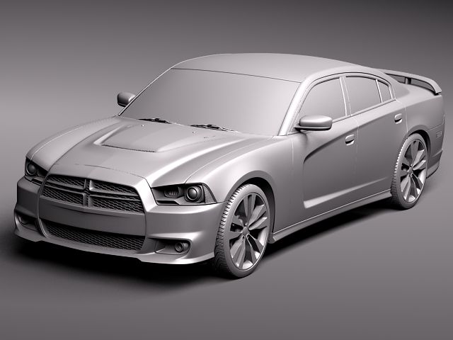Dodge Charger SRT8 2012 3D model_11