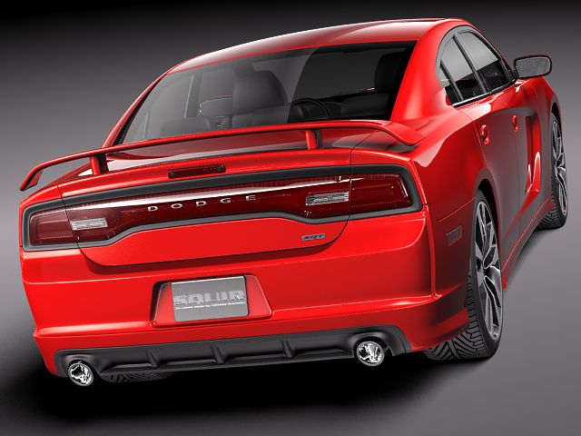 Dodge Charger SRT8 2012 3D model_3