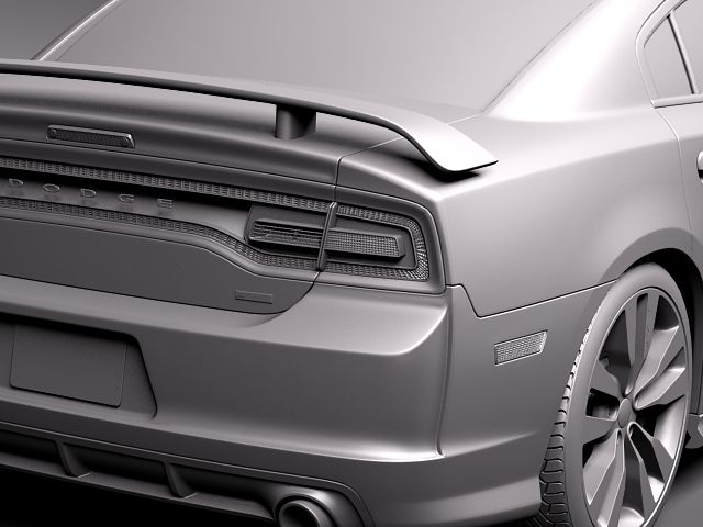 Dodge Charger SRT8 2012 3D model_9