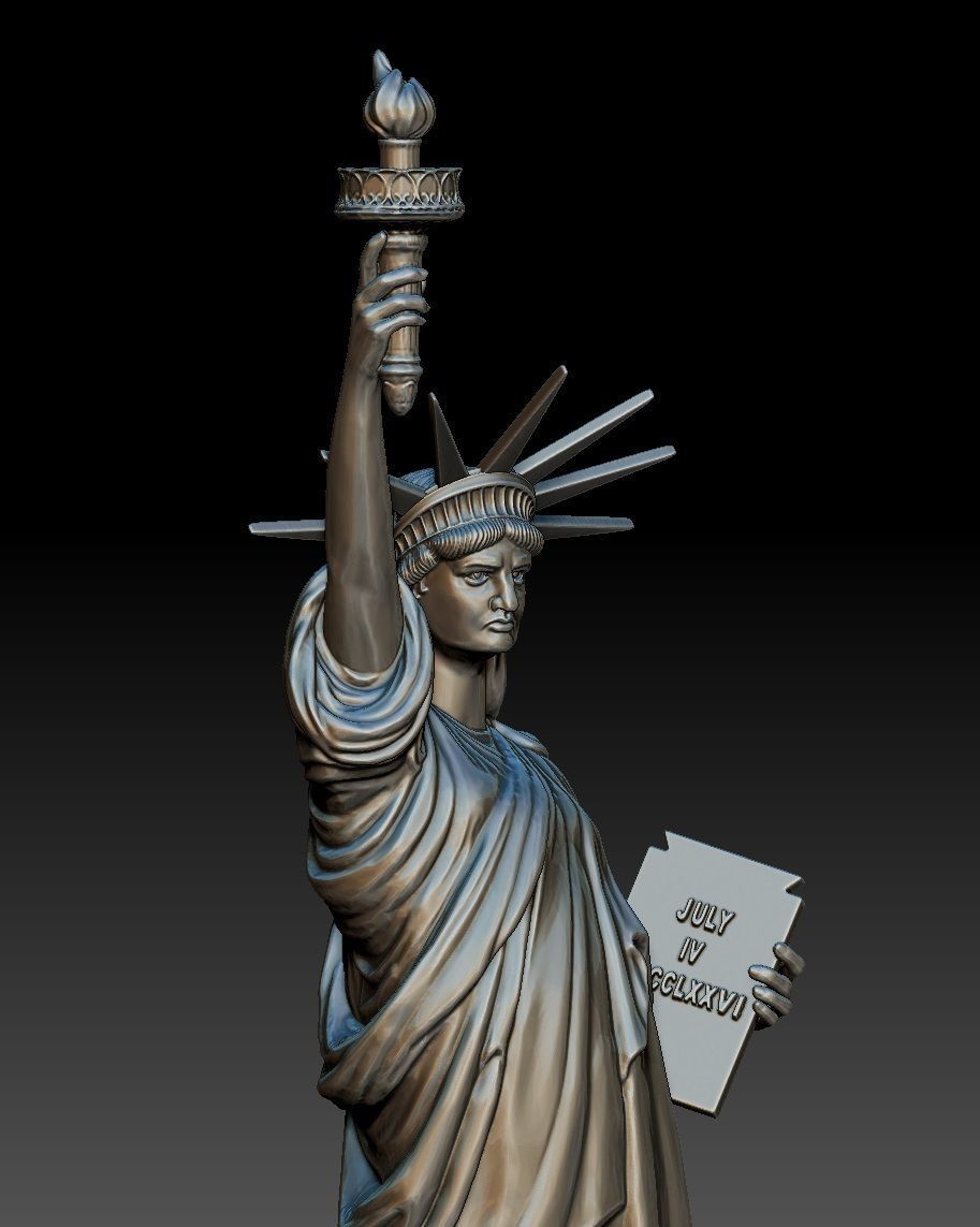 The Statue of Liberty 3D print model_3