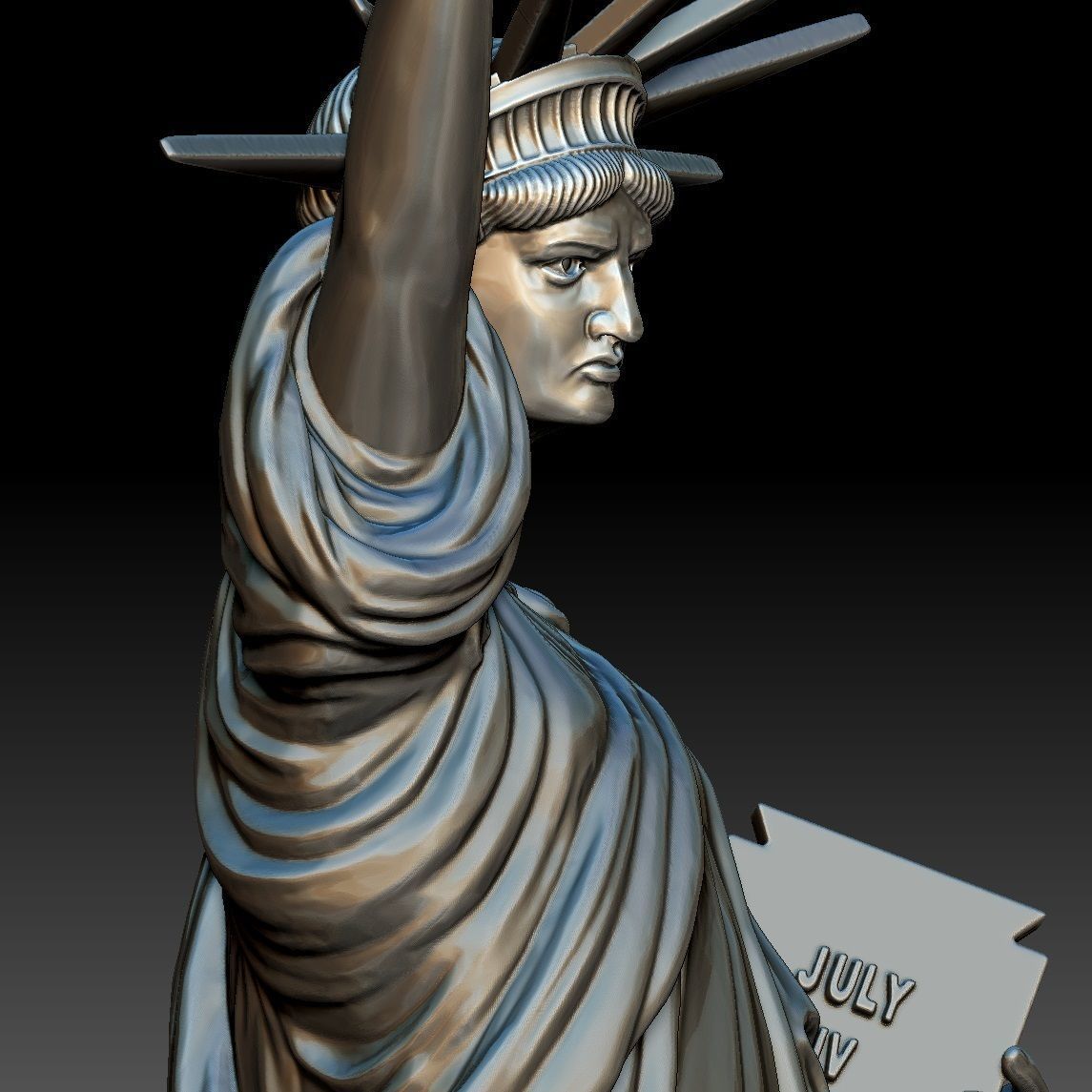 The Statue of Liberty 3D print model_5