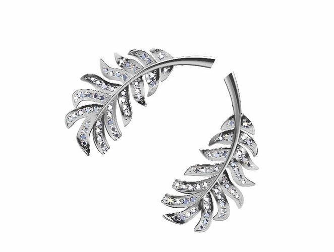 Stud earrings 3D print model