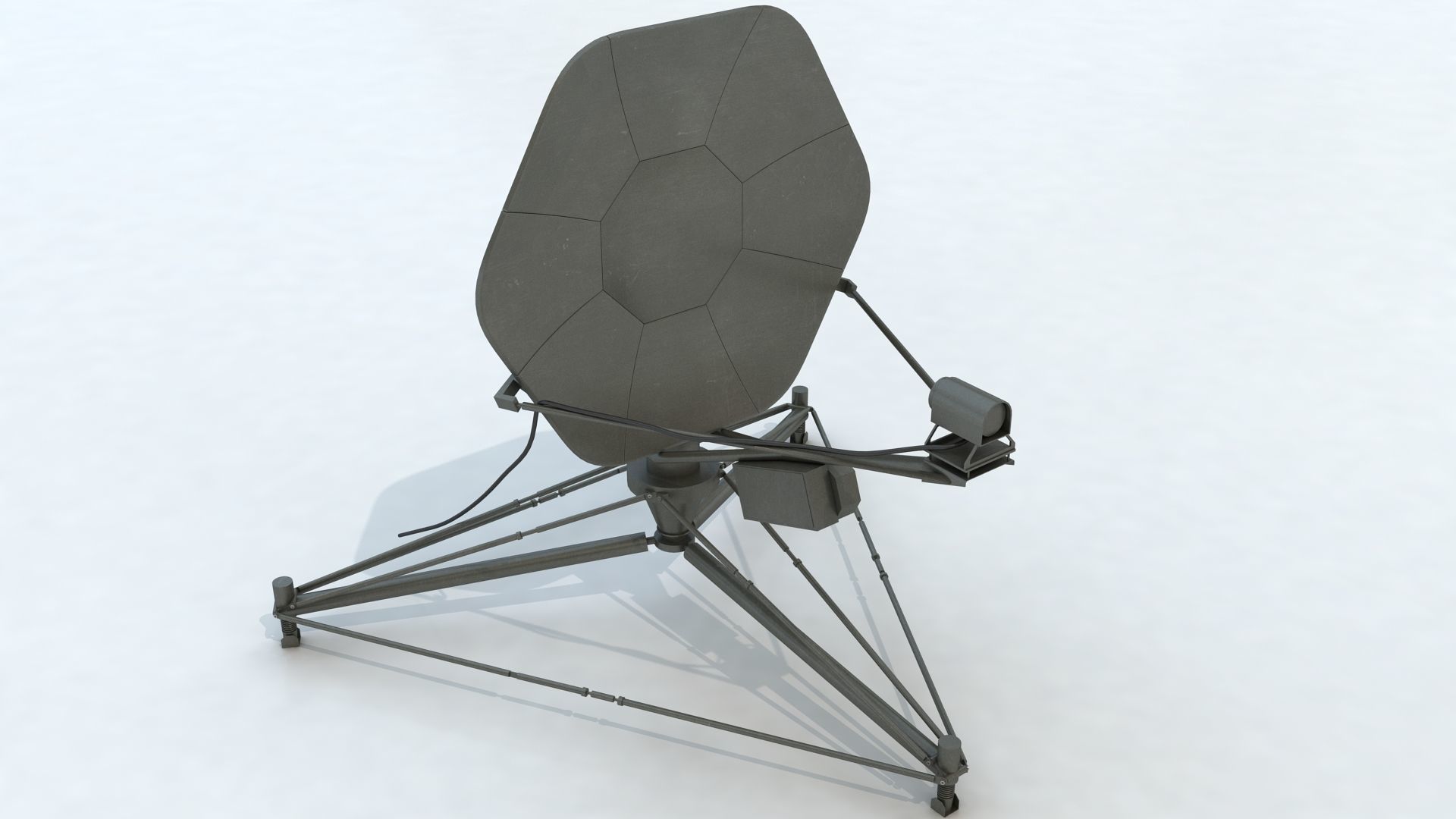 Reacher Satellite Ground Terminal 3D model | CGTrader