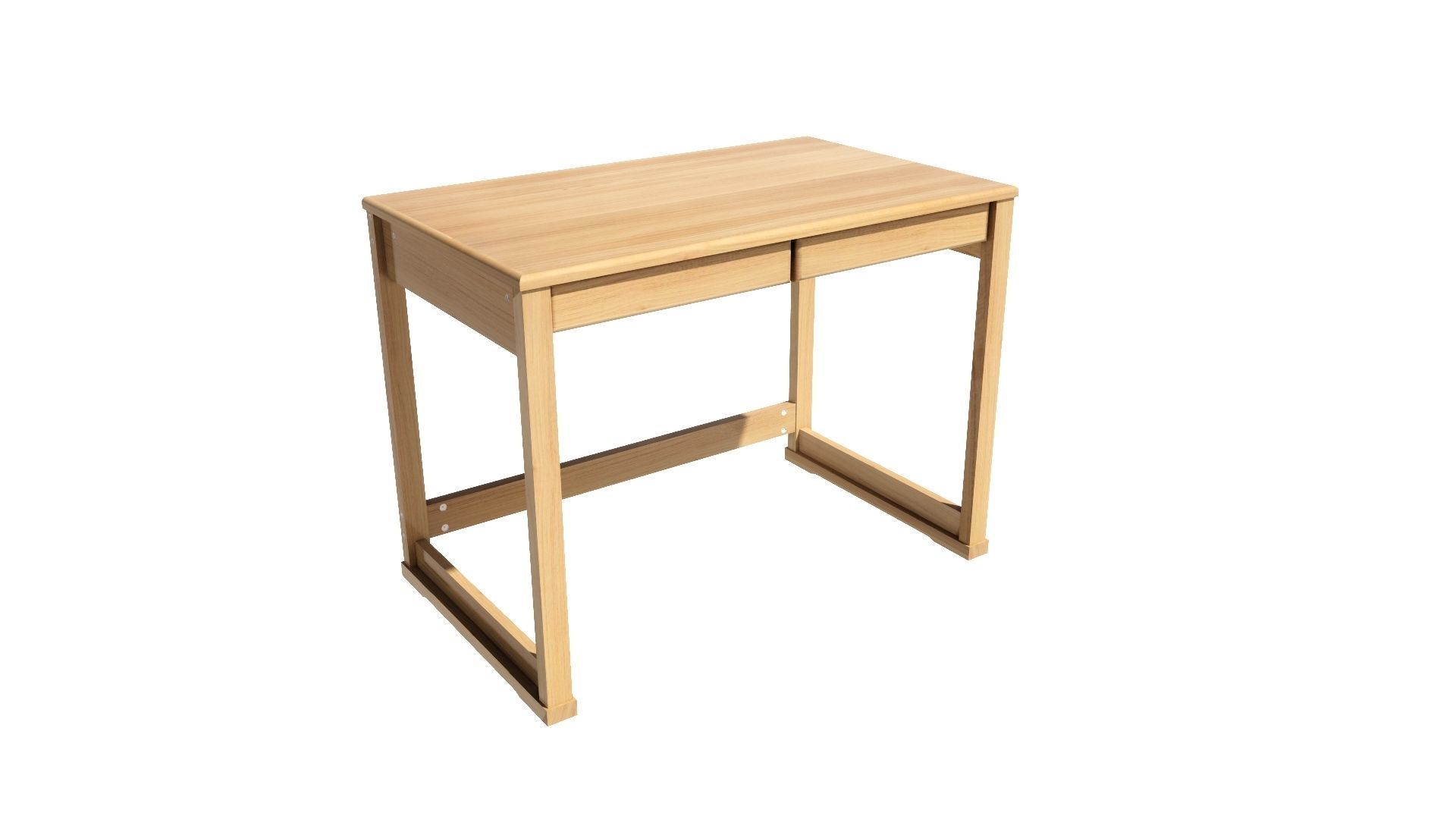student desk set 3D model_7