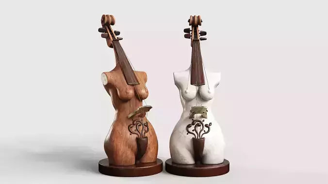 Music Girl Sculpture