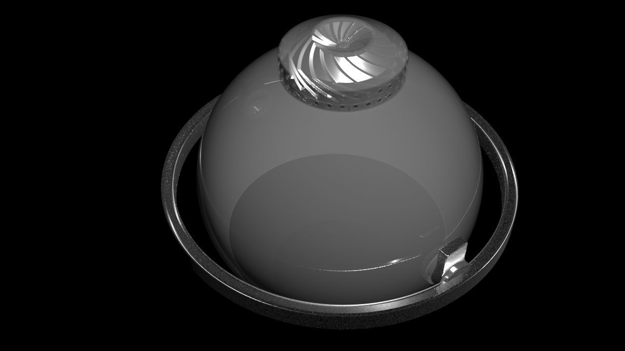 Ultralight Gimbal Coanda Thruster - Concept 3D model_2