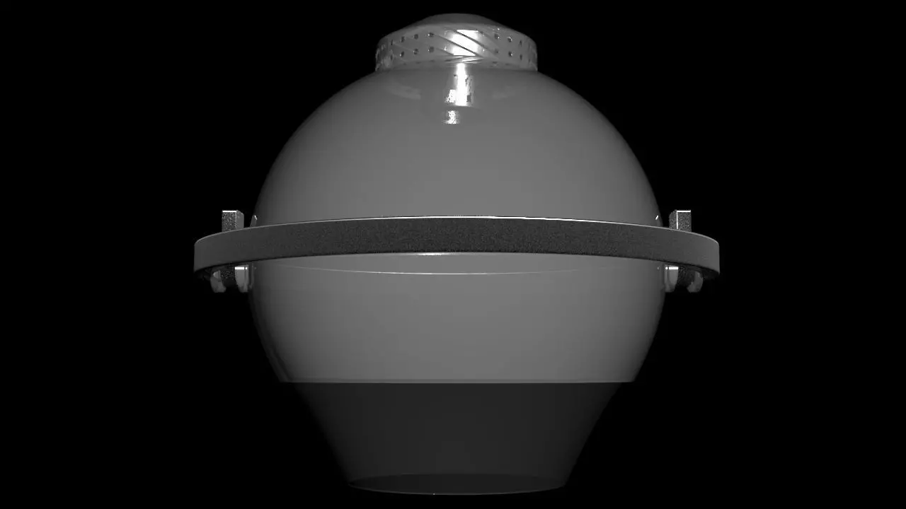 Ultralight Gimbal Coanda Thruster - Concept 3D model_0