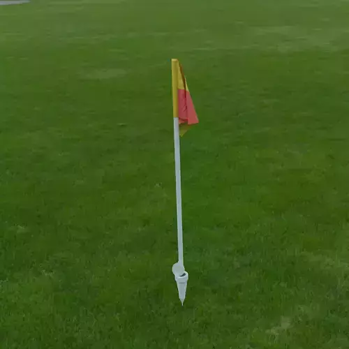 Stadium flexible corner flag Low-poly 3D model