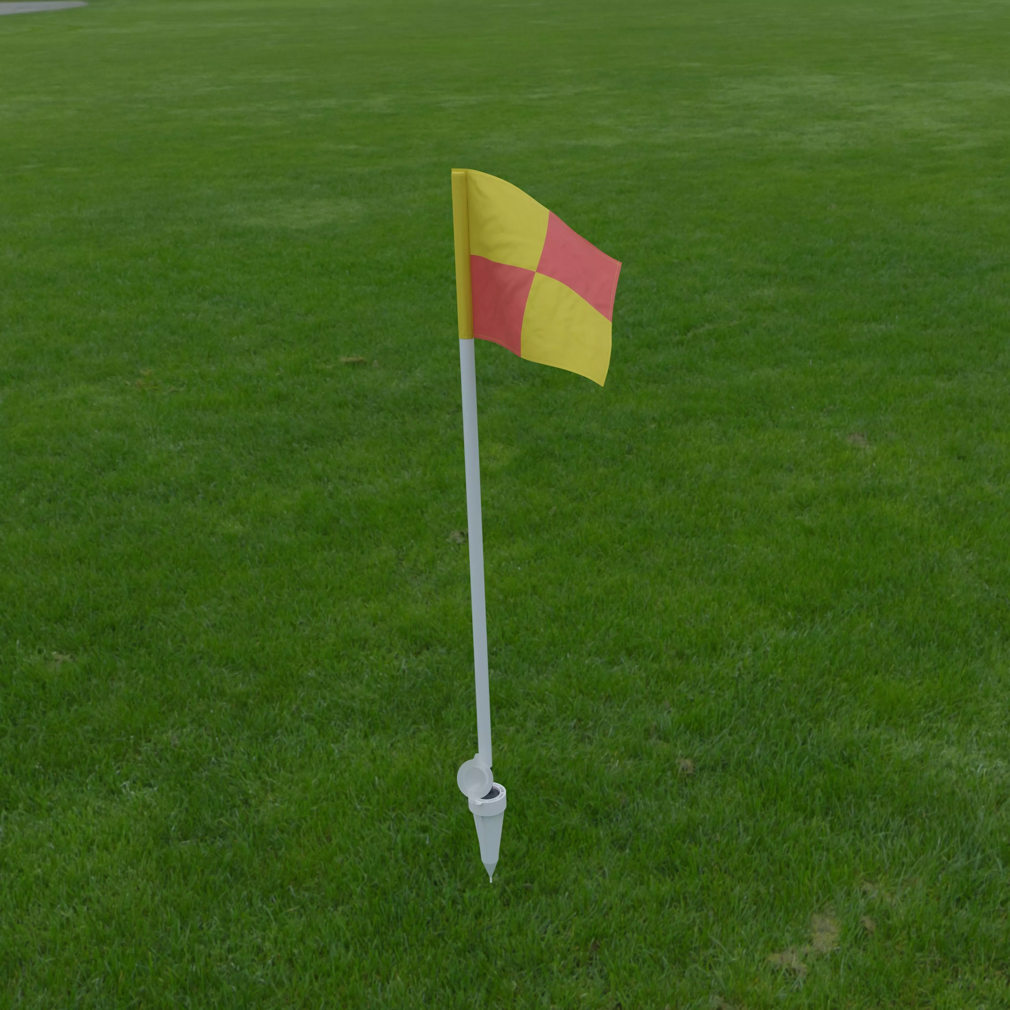 Stadium flexible corner flag Low-poly 3D model