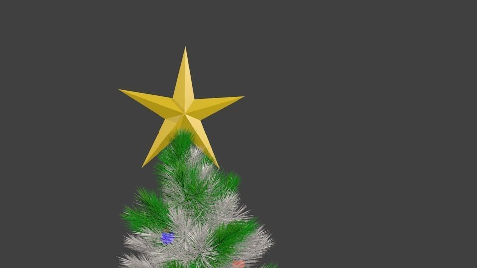 Christmas Tree 3D Model Low-poly 3D model_2