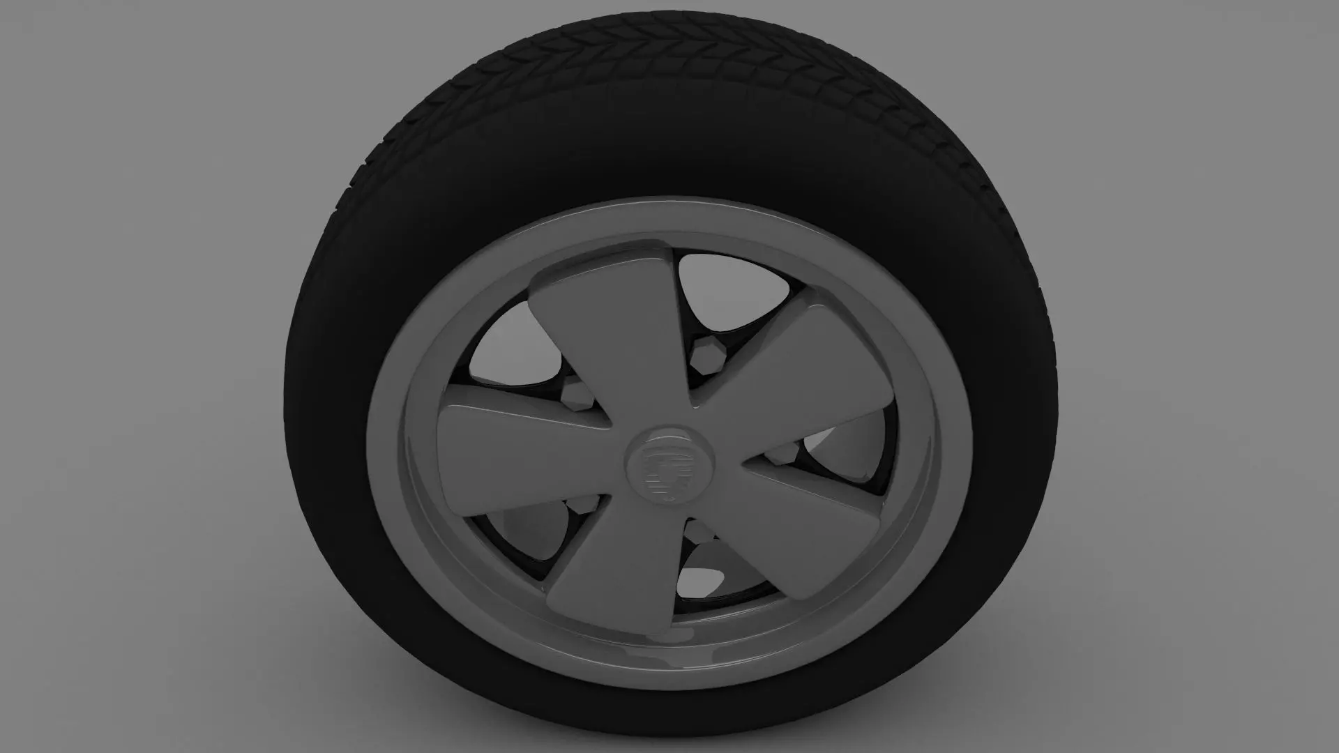 Porsche 911 Wheel 3D model_0