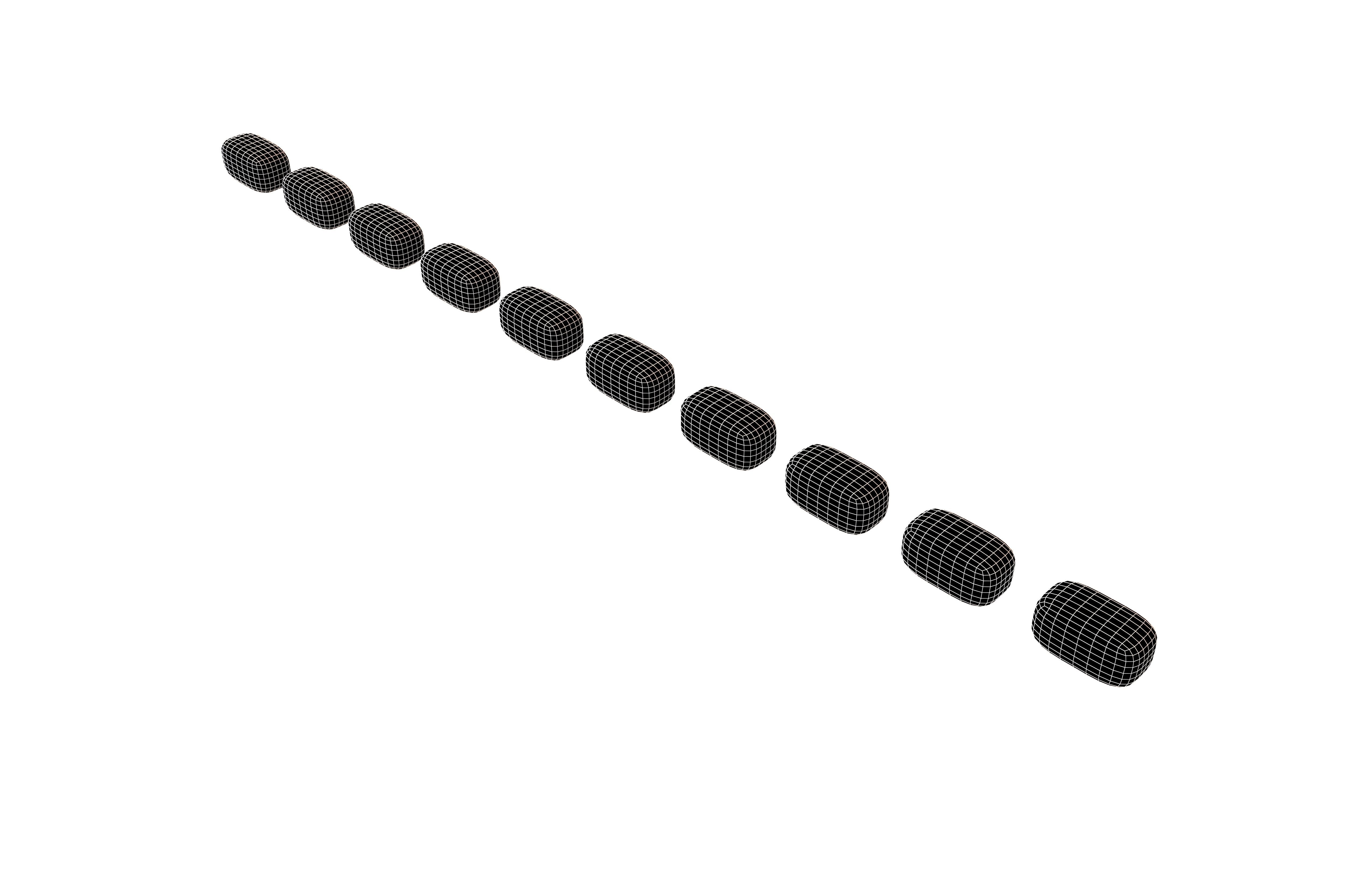 Dashed Line V1 001 Low-poly 3D model_5