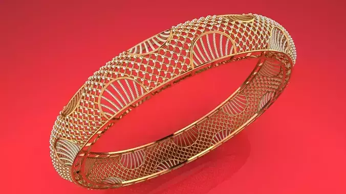 134 Fanlace Halo Bangle 12gm 3D print model