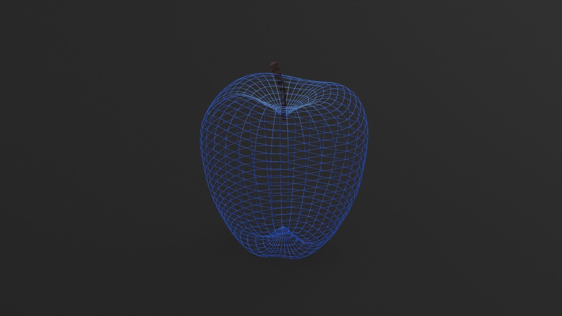 Apples Low-poly 3D model_10