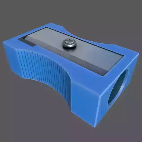 Pencil Sharpener Low-poly 3D model