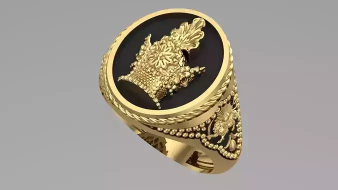 majestic Pahlavi dynasty ring