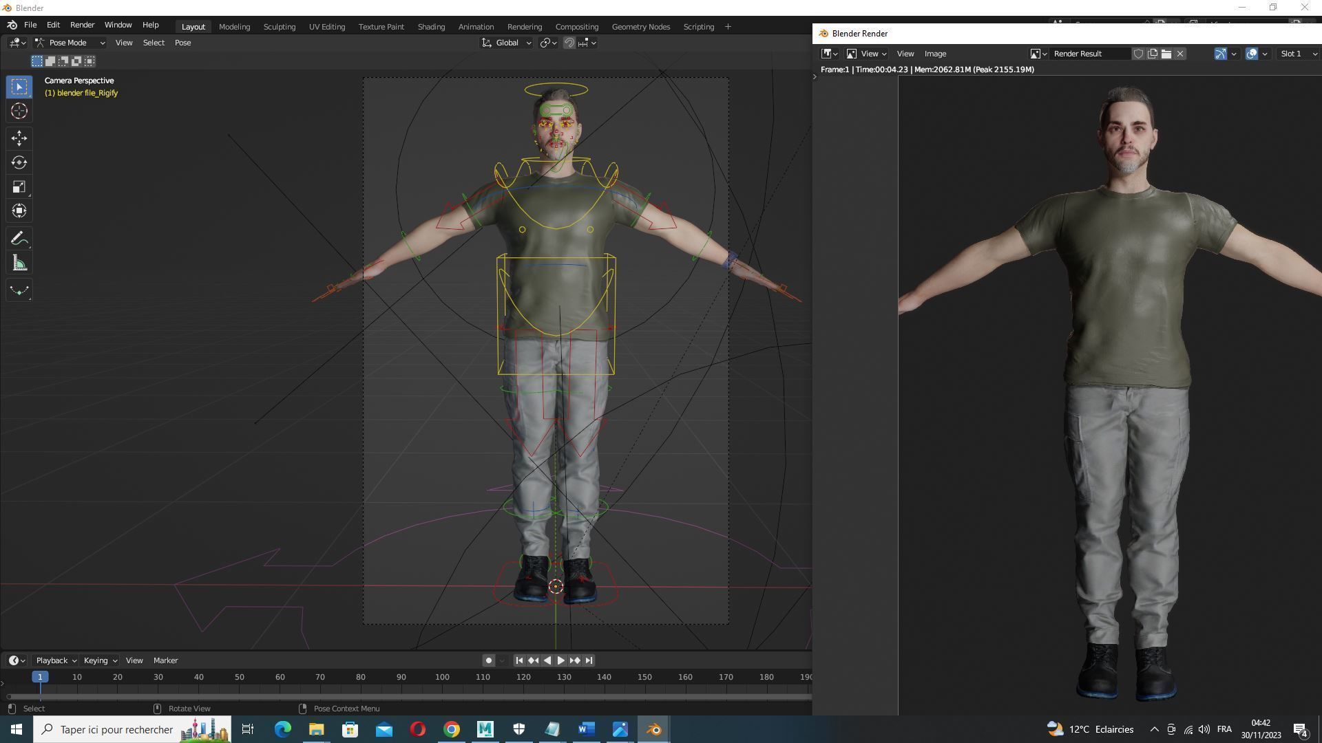 Kiven-s Casual Charm Low-poly 3D model_23