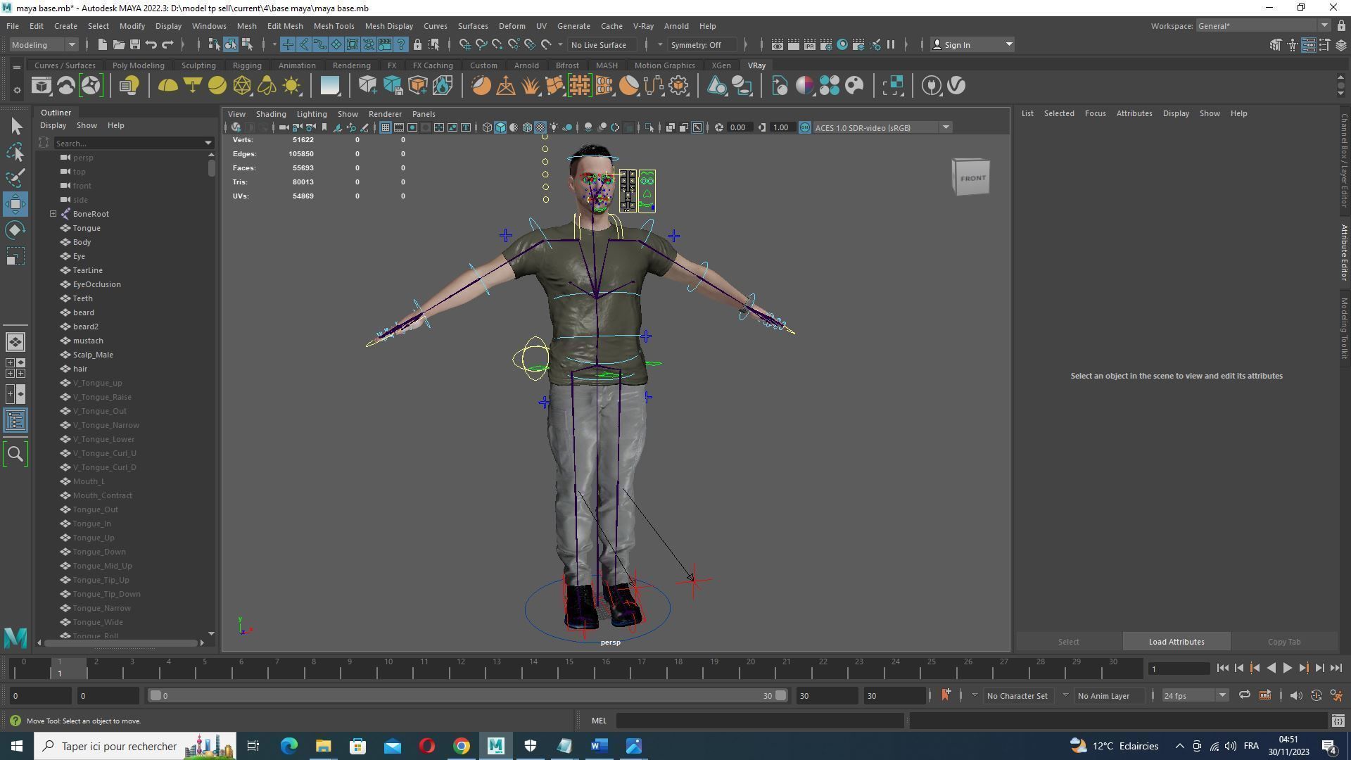 Kiven-s Casual Charm Low-poly 3D model_33
