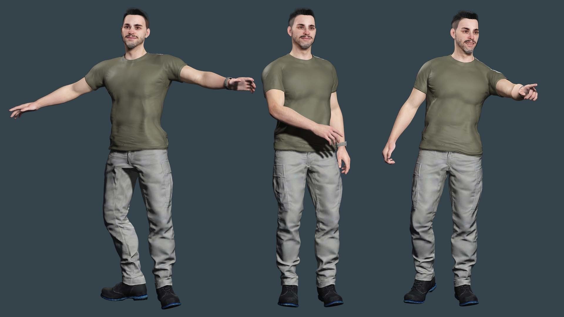 Kiven-s Casual Charm Low-poly 3D model_4