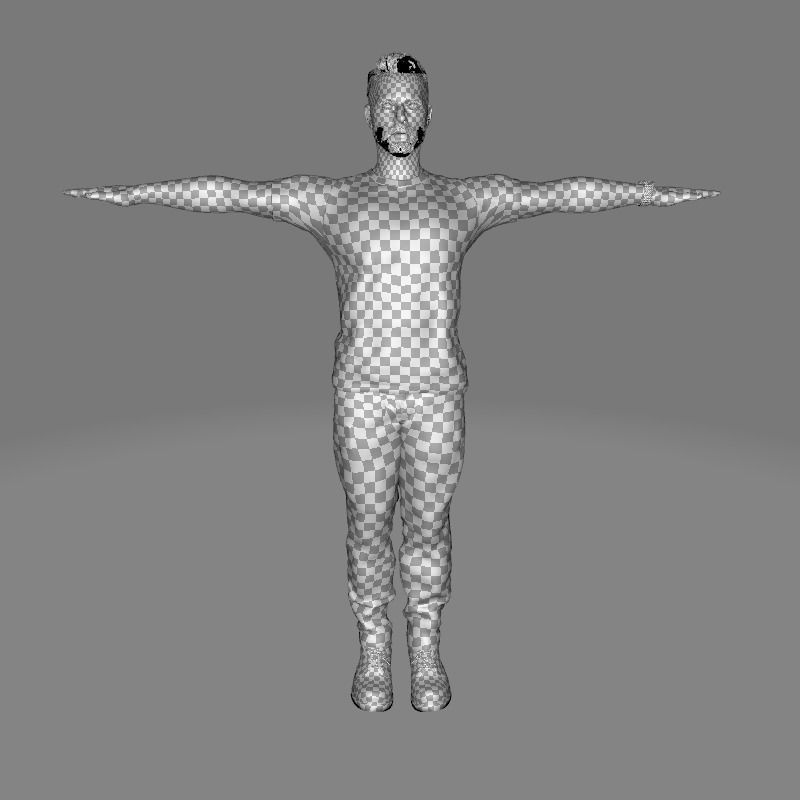 Kiven-s Casual Charm Low-poly 3D model_60