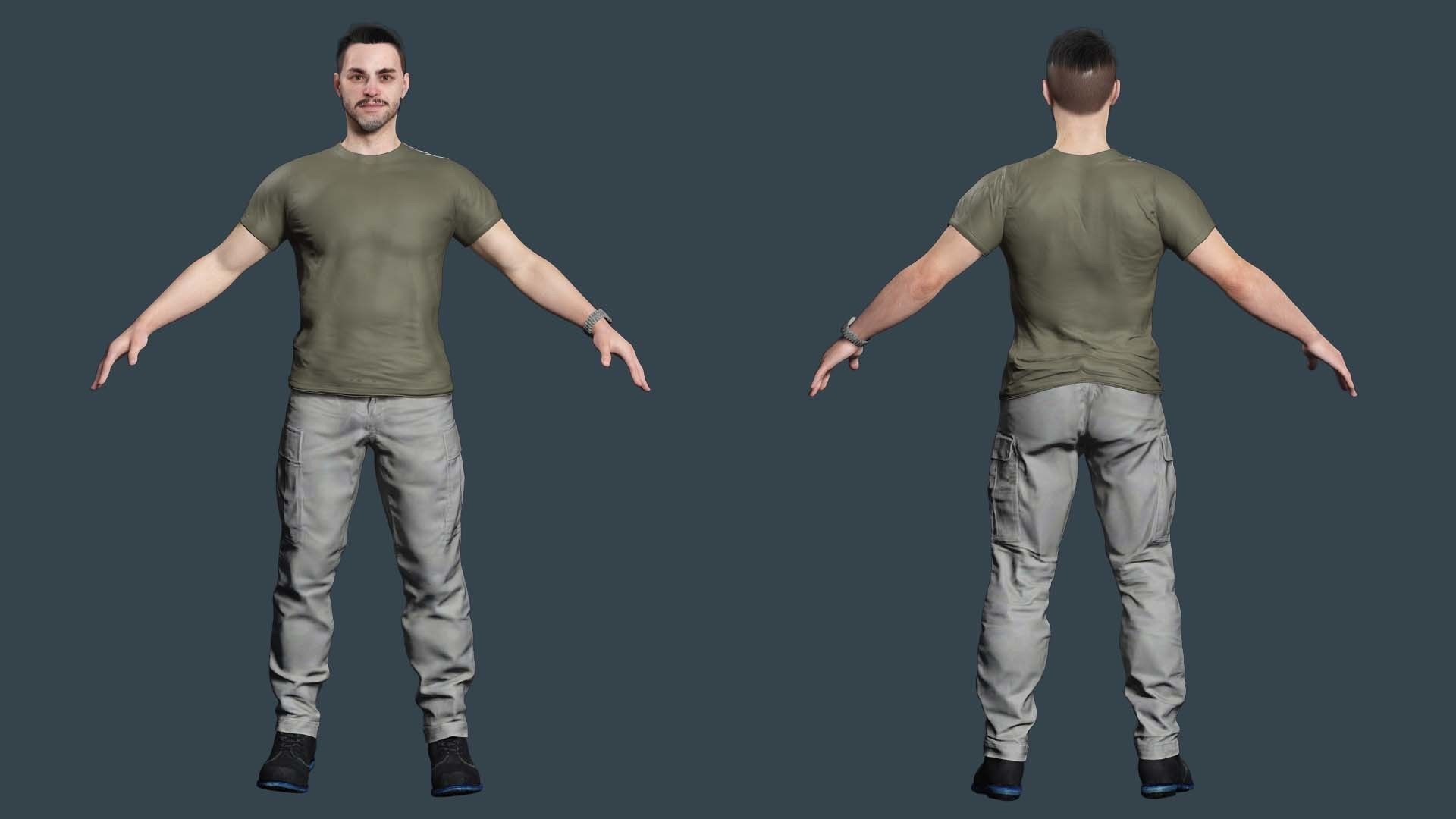 Kiven-s Casual Charm Low-poly 3D model_3