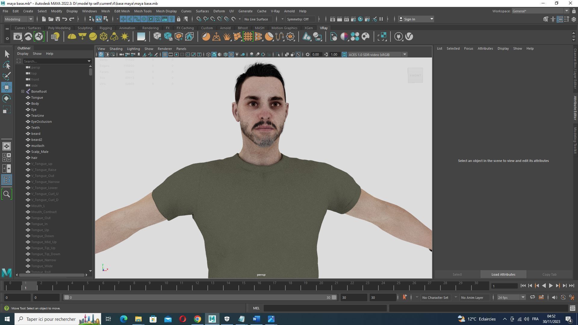 Kiven-s Casual Charm Low-poly 3D model_32