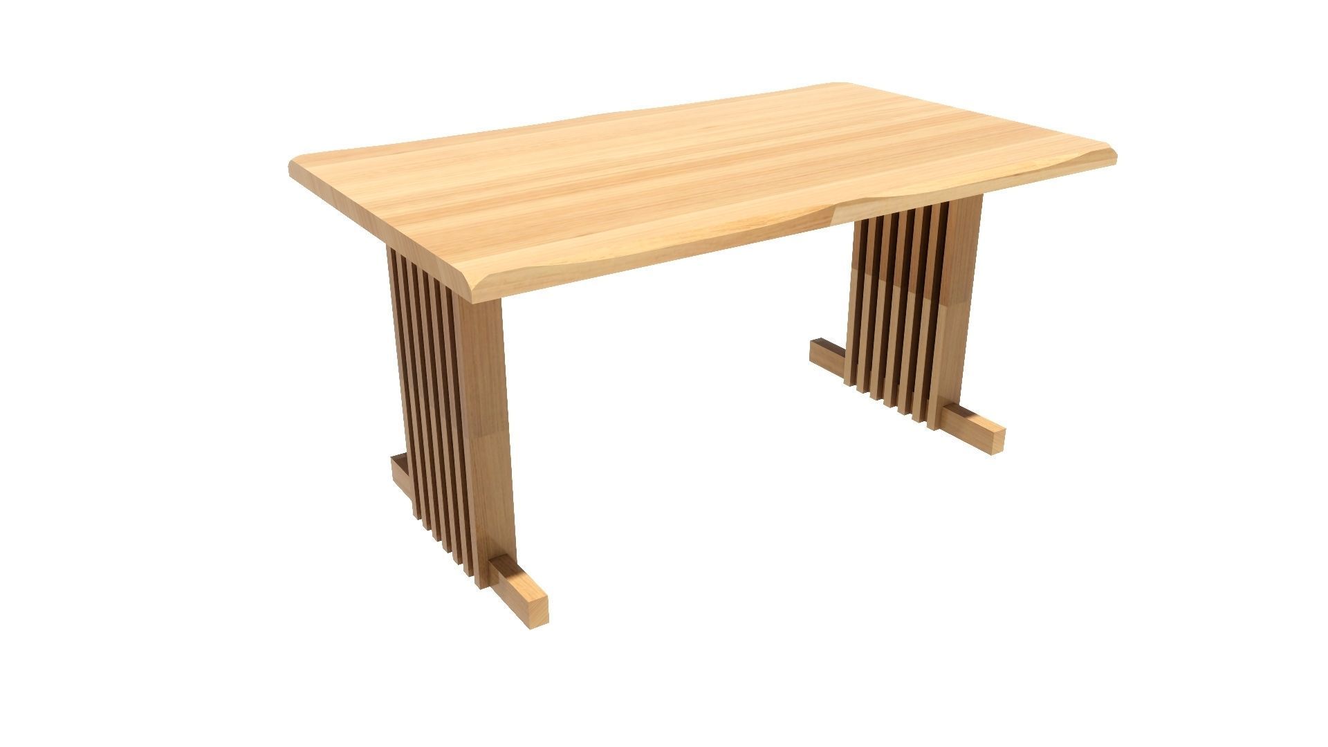 Dining set 4 seat 3D model_7