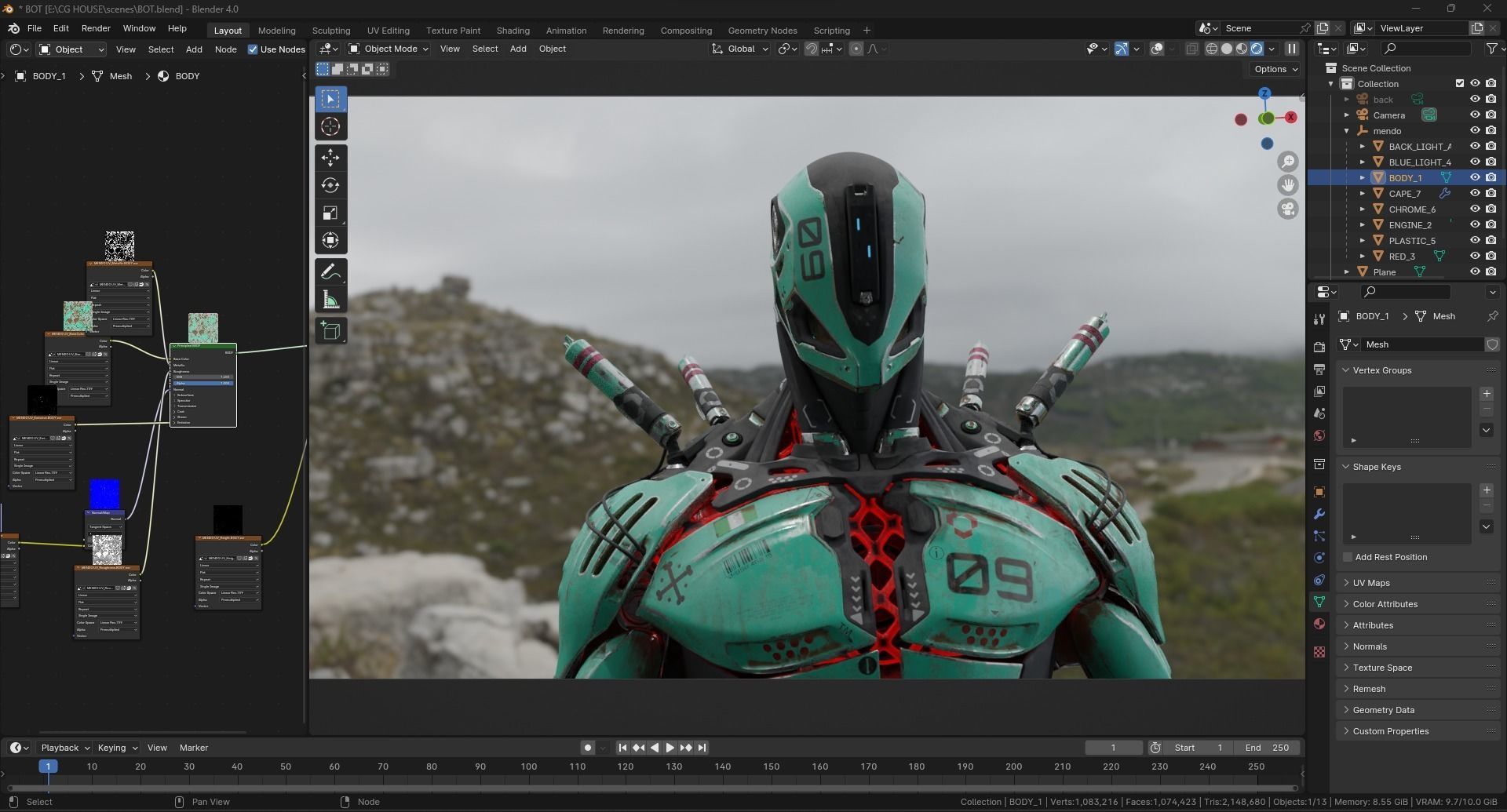 SCIFI ROBOT  3D model_4