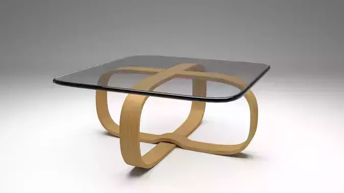 Stylized wooden Table Free 3D model