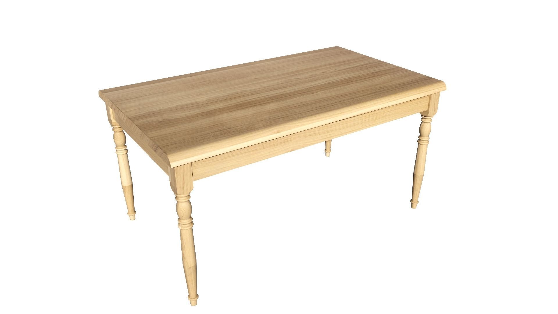 Dining set 4 seat 3D model_5