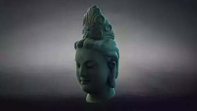 Buddha Statue Head model