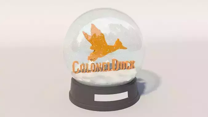 Snow Globe Low-poly 3D model