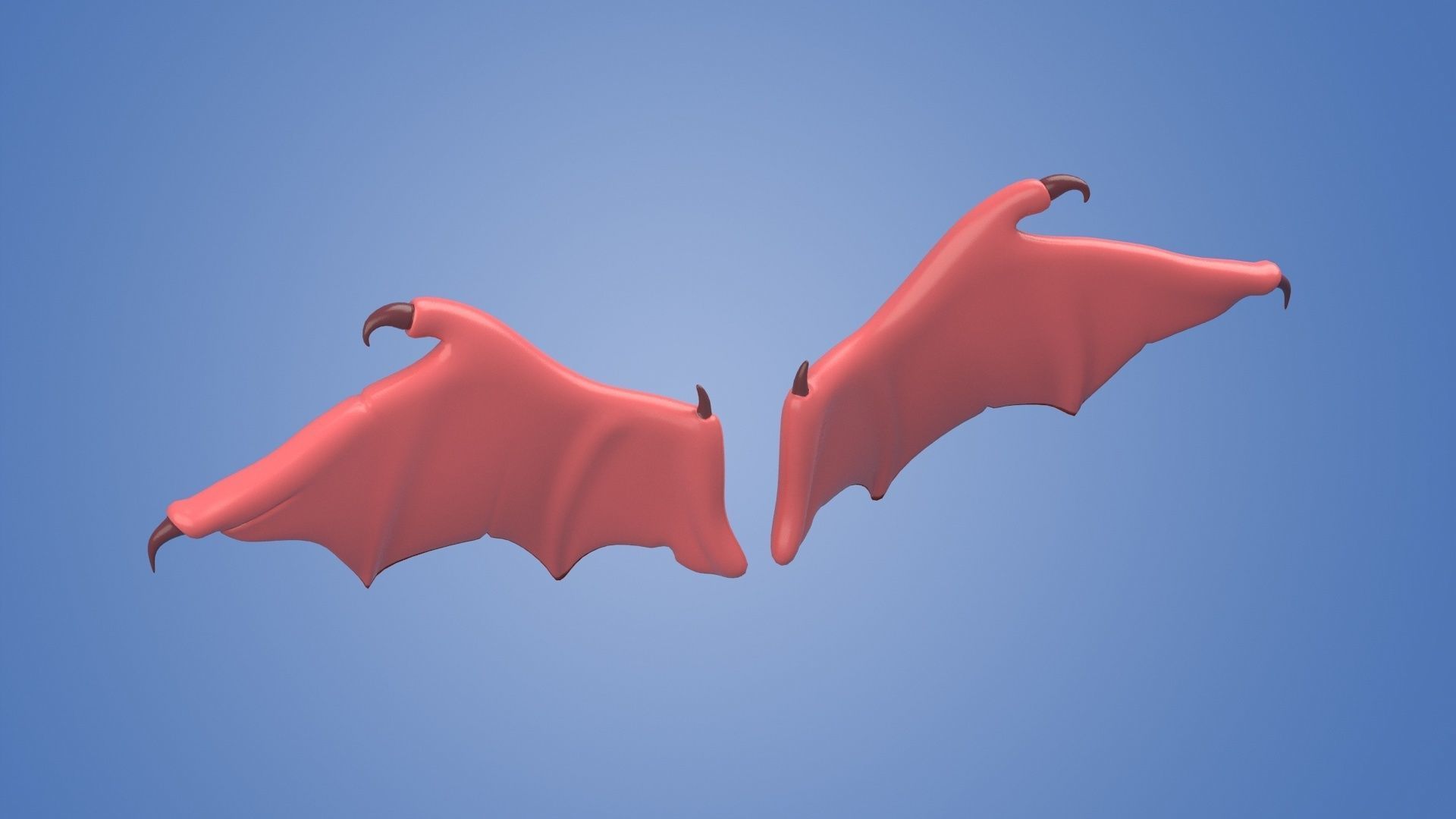 wings animal bird wing feather 3D model_1