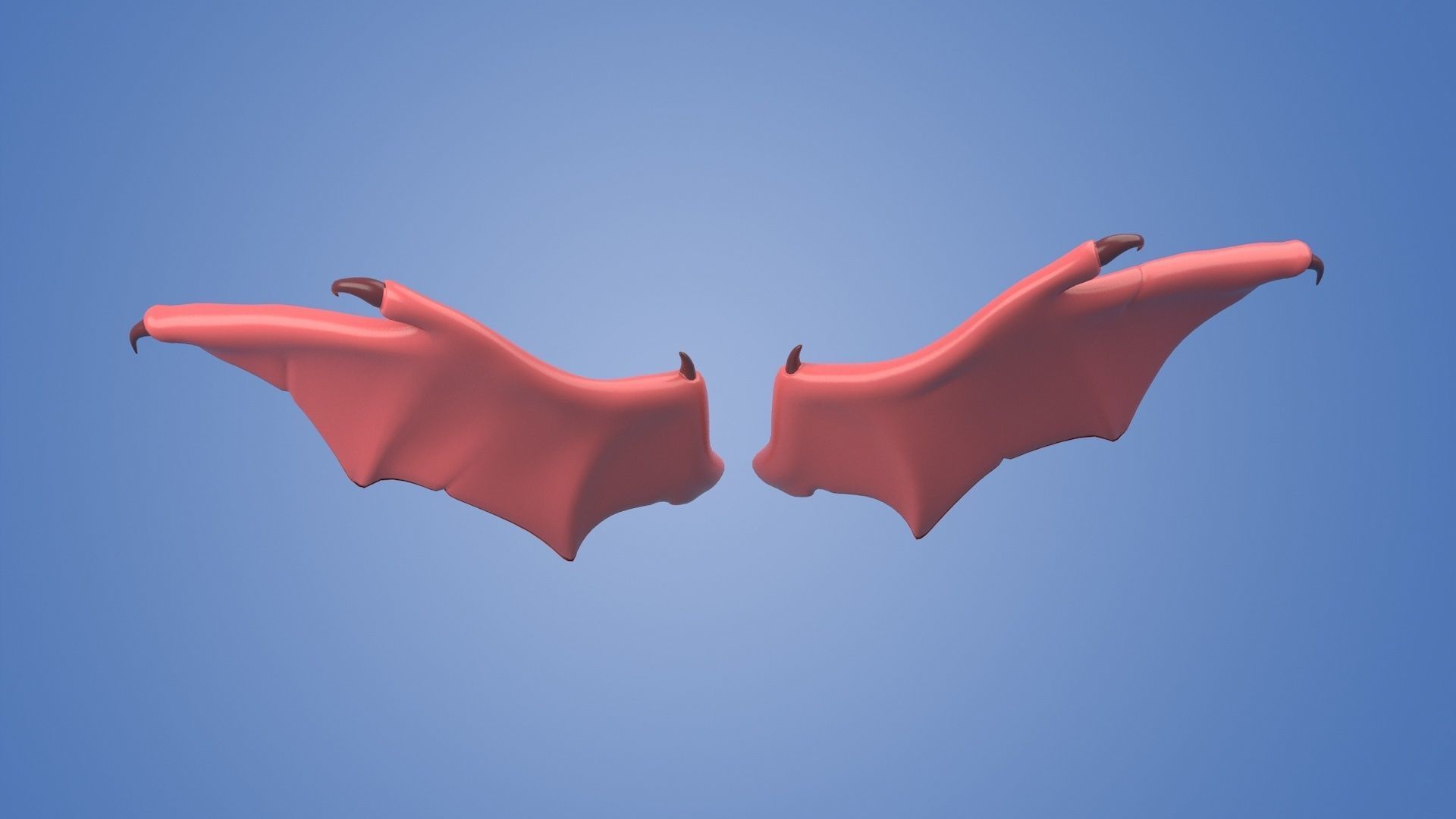 wings animal bird wing feather 3D model_3