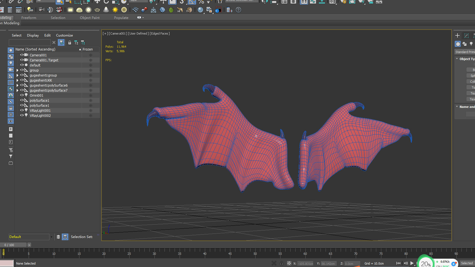 wings animal bird wing feather 3D model_5