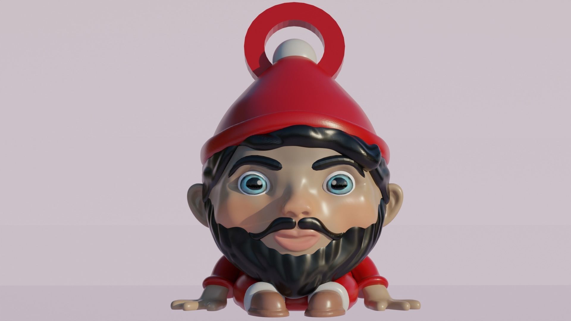 3D Printable Cute Baby Santa for Christmas Decorations 3D print model_2