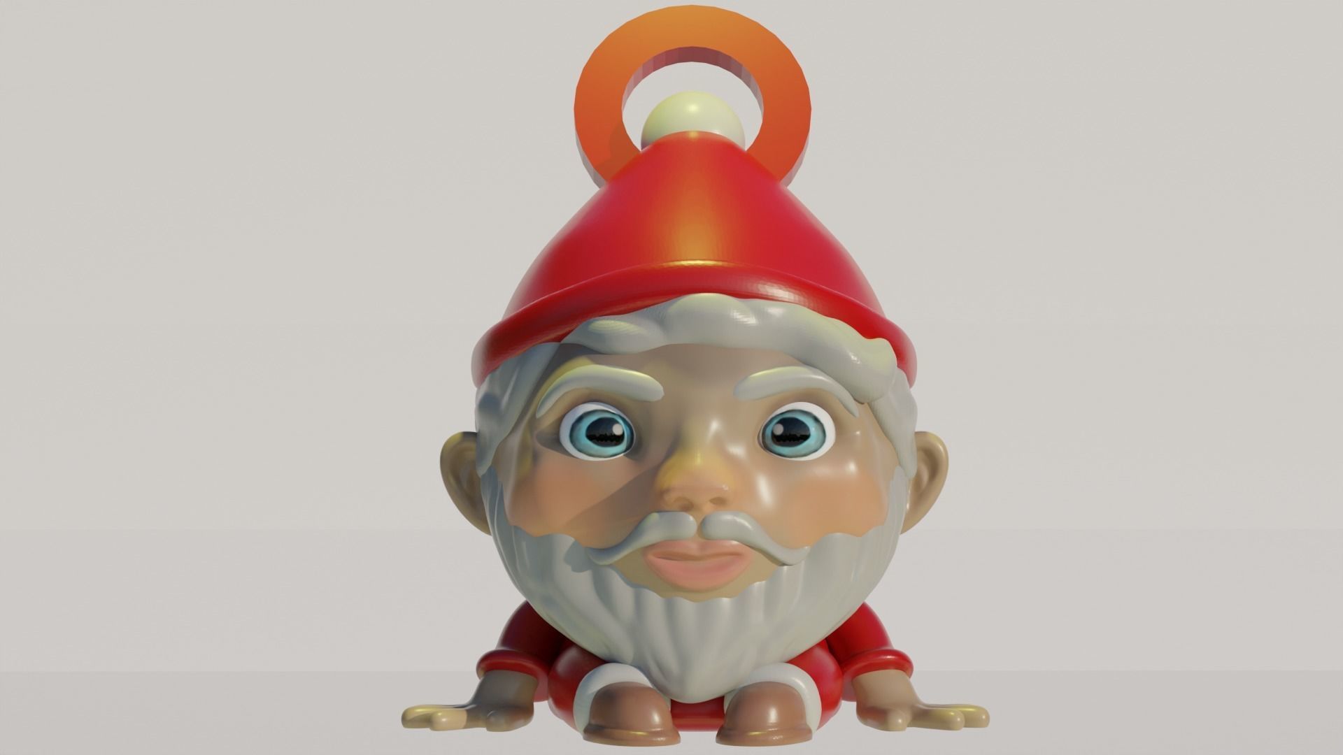 3D Printable Cute Baby Santa for Christmas Decorations 3D print model_1