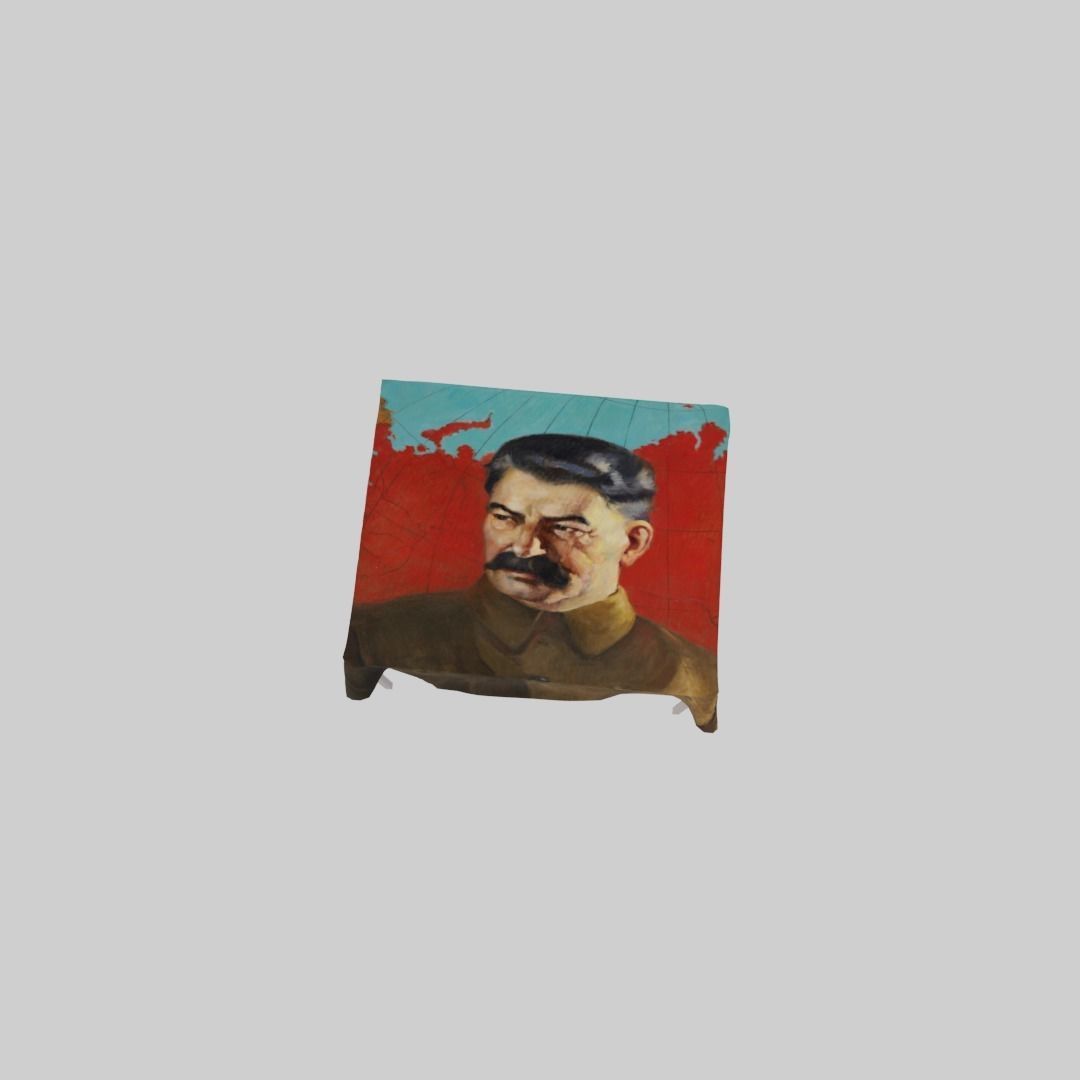 Joseph Stalin table Low-poly 3D model_10